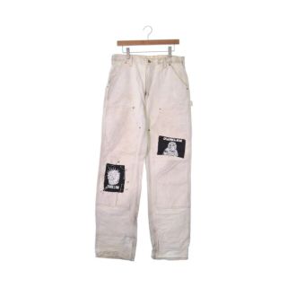 カーハート(carhartt)のCarhartt カーハート デニムパンツ -(L位) 白 【古着】【中古】(デニム/ジーンズ)