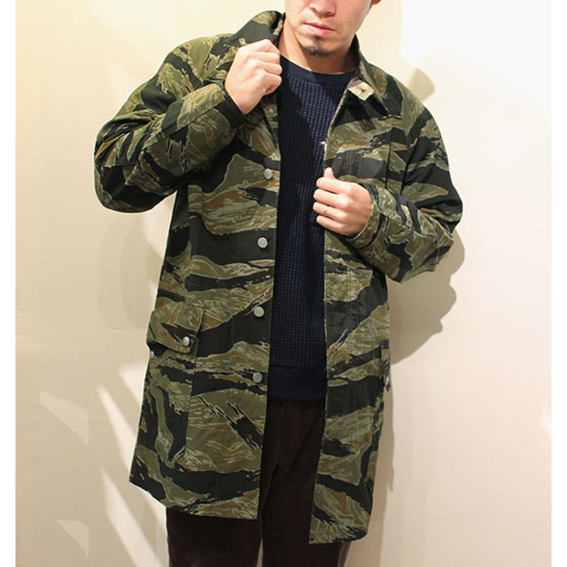 SASSAFRAS FALL LEAF COAT タイガーカモ L