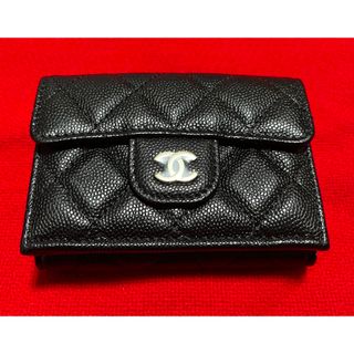 シャネル(CHANEL)の新品本物希少　CHANEL シャネル　マトラッセ　三つ折り財布　黒　ブラック(財布)