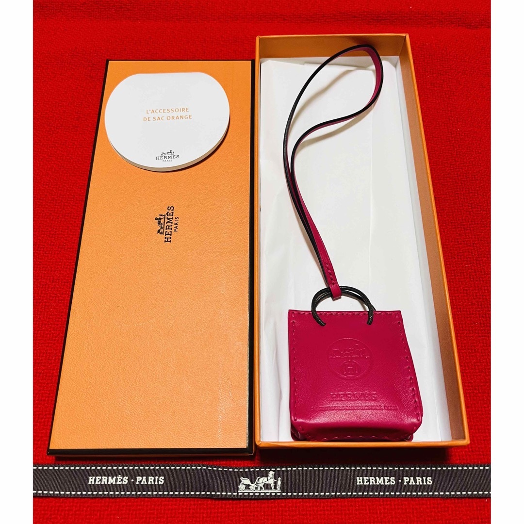 新品.パリ本店購入】HERMES エルメス サックオランジュ ローズメキシコ