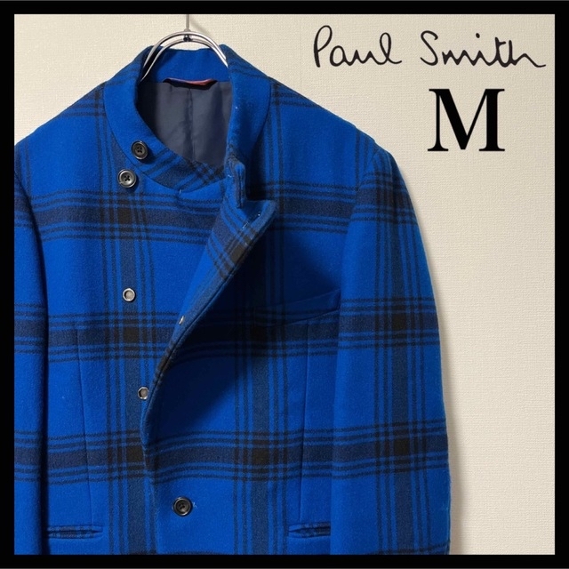 【極美品】PaulSmith ポールスミス ウール チェック ブルゾン M