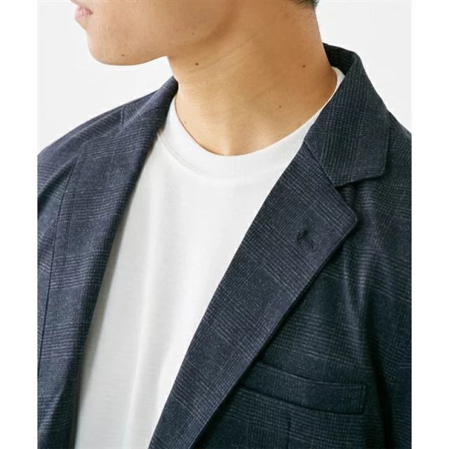 ニッセン(ニッセン)のジャケット対応❕ロンT 胸ポケット付き ブラック オンオフOK メンズのトップス(Tシャツ/カットソー(七分/長袖))の商品写真