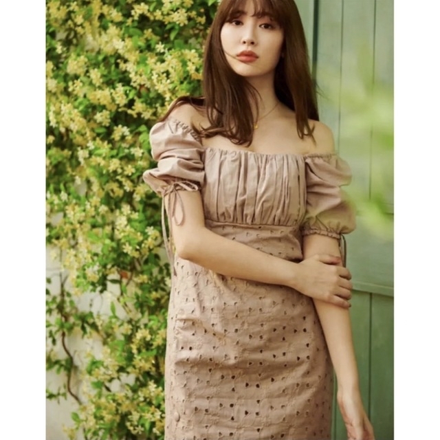 Her lip to(ハーリップトゥ)のherlipto Eyelet 2way summer dress  レディースのワンピース(ひざ丈ワンピース)の商品写真