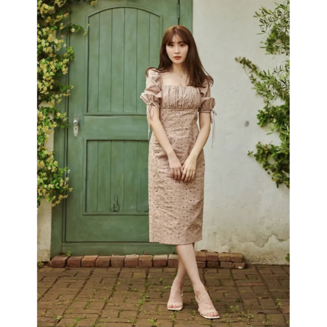 Her lip to(ハーリップトゥ)のherlipto Eyelet 2way summer dress  レディースのワンピース(ひざ丈ワンピース)の商品写真