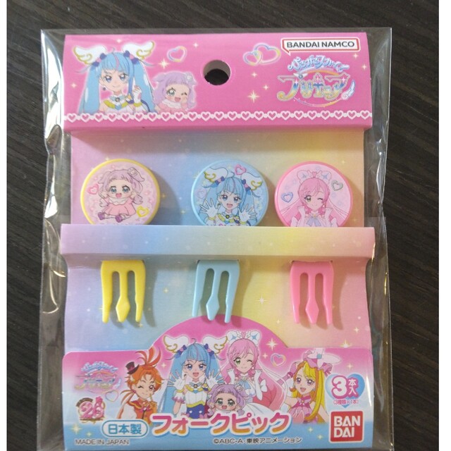 ひろがるスカイプリキュア　おにぎりラップ　フォークピック インテリア/住まい/日用品のキッチン/食器(弁当用品)の商品写真