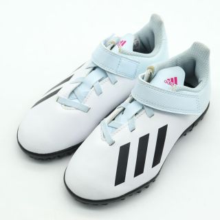 アディダス(adidas)のアディダス サッカーシューズ エックス トレーニングシューズ フットサル 靴 ジュニア キッズ 男の子用 17cmサイズ ホワイト adidas(その他)