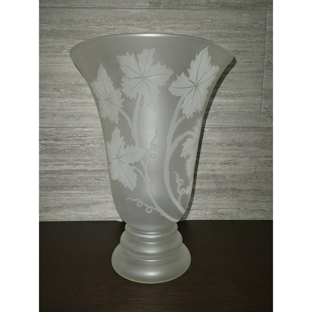 フランス製 ビンテージ Vianne  ガラス　花瓶