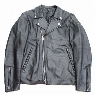 美品 タケオキクチ ラムレザー シープスキン ライダース ジャケット XL※