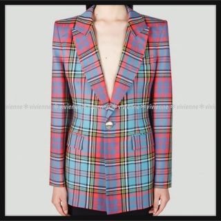 ヴィヴィアンウエストウッド(Vivienne Westwood)の新品未使用品＊vivienne＊ブルーマックジャケット(テーラードジャケット)