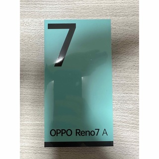 OPPO Reno7 A スターリーブラック（新品未開封）(スマートフォン本体)