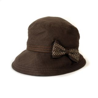 ボルサリーノ(Borsalino)のボルサリーノ Borsalino 帽子 ハットリボン コットン 茶 ブラウン(その他)