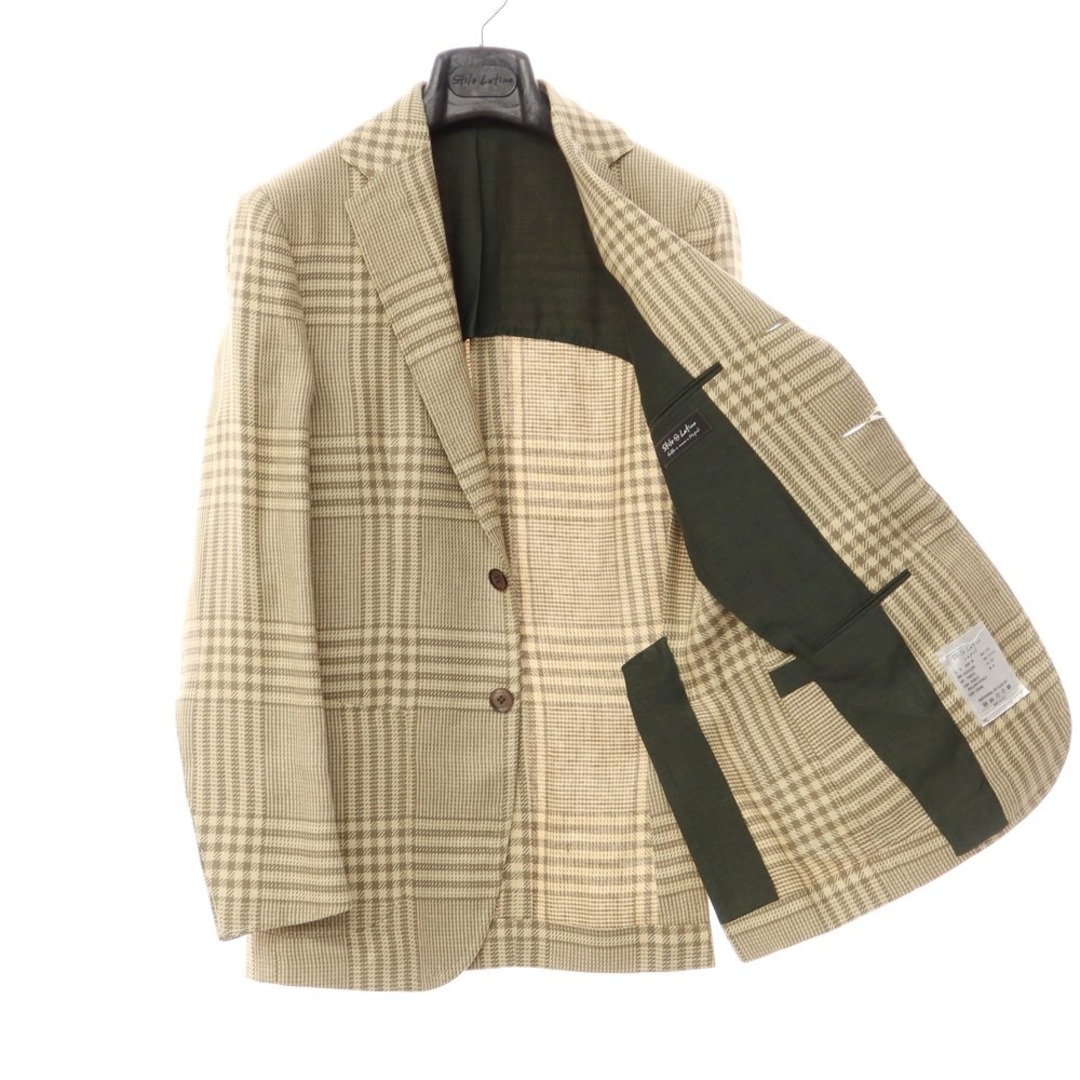 新品】スティレ ラティーノ STILE LATINO リネンシルク チェック