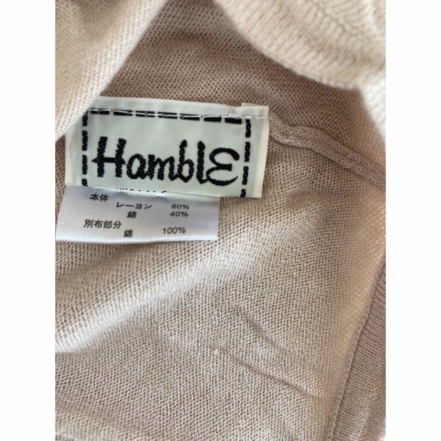 Hamble by Par Avion(ハンブルバイパラビオン)の薄手　ニット レディースのトップス(ニット/セーター)の商品写真