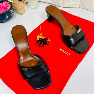 バリー(Bally)のBally バリー　ミュール　サンダル　ロゴプレート　351/2(サンダル)