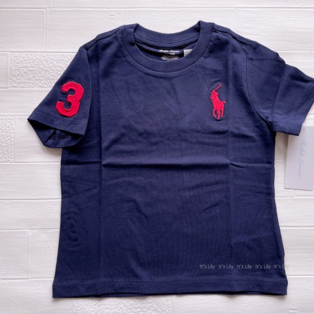 Ralph Lauren(ラルフローレン)の12m80cm   ラルフローレン  半袖　紺 BP キッズ/ベビー/マタニティのベビー服(~85cm)(Ｔシャツ)の商品写真