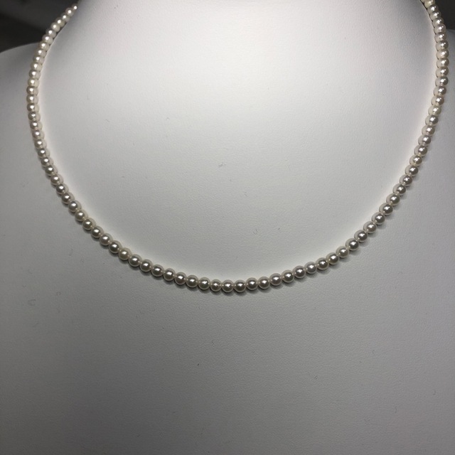 k18あこや真珠ベビーパール希少3.0mm〜3.5mmネックレス-