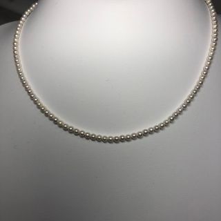 k18あこや真珠ベビーパール希少3.0mm〜3.5mmネックレス(ネックレス)