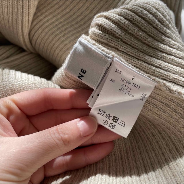CLANE mix color string wide knit tops/claneの通販 by あや's shop