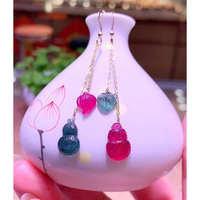 ⭐︎【高級】トルマリン ピアス k18 2.2g- ⭐︎【高級】トルマリン ピアス k18 2.2g-