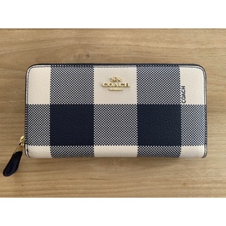 コーチ(COACH)のCOACH コーチ 長財布　チェック柄　新品　未使用(財布)