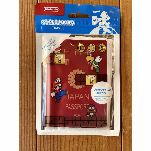 出色 スーパーマリオ トラベル パスポートカバー(地下コース)