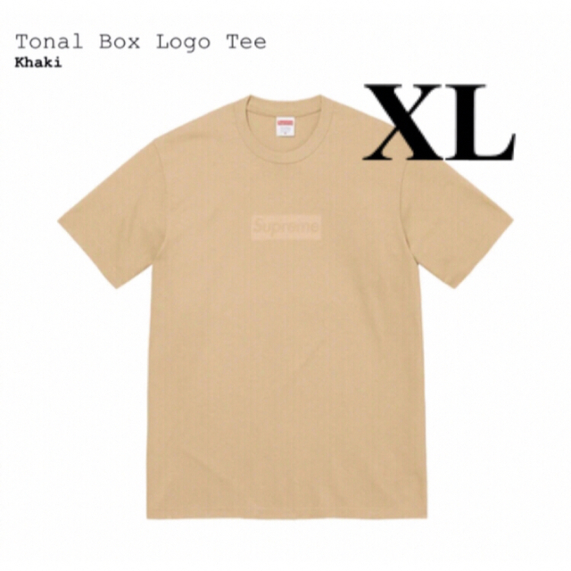 Supreme】Tonal Box Logo Tee Khaki XLsize 国内外の人気！ 8058円 www