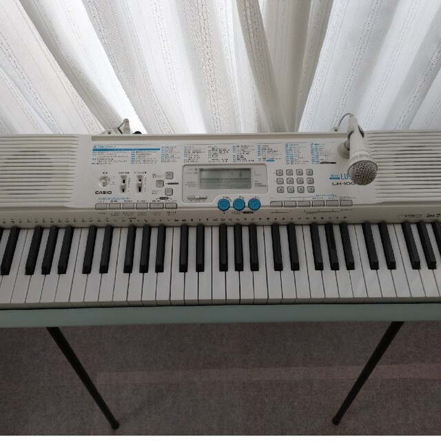 CASIO(カシオ)のLK-108　CASIO電子ピアノキーボード☆折りたたみ椅子付き☆中古　着払い 楽器の鍵盤楽器(電子ピアノ)の商品写真