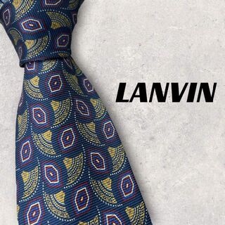 ランバン(LANVIN)の【4340】美品！LANVIN ランバン　ネクタイ　ブルー系(ネクタイ)