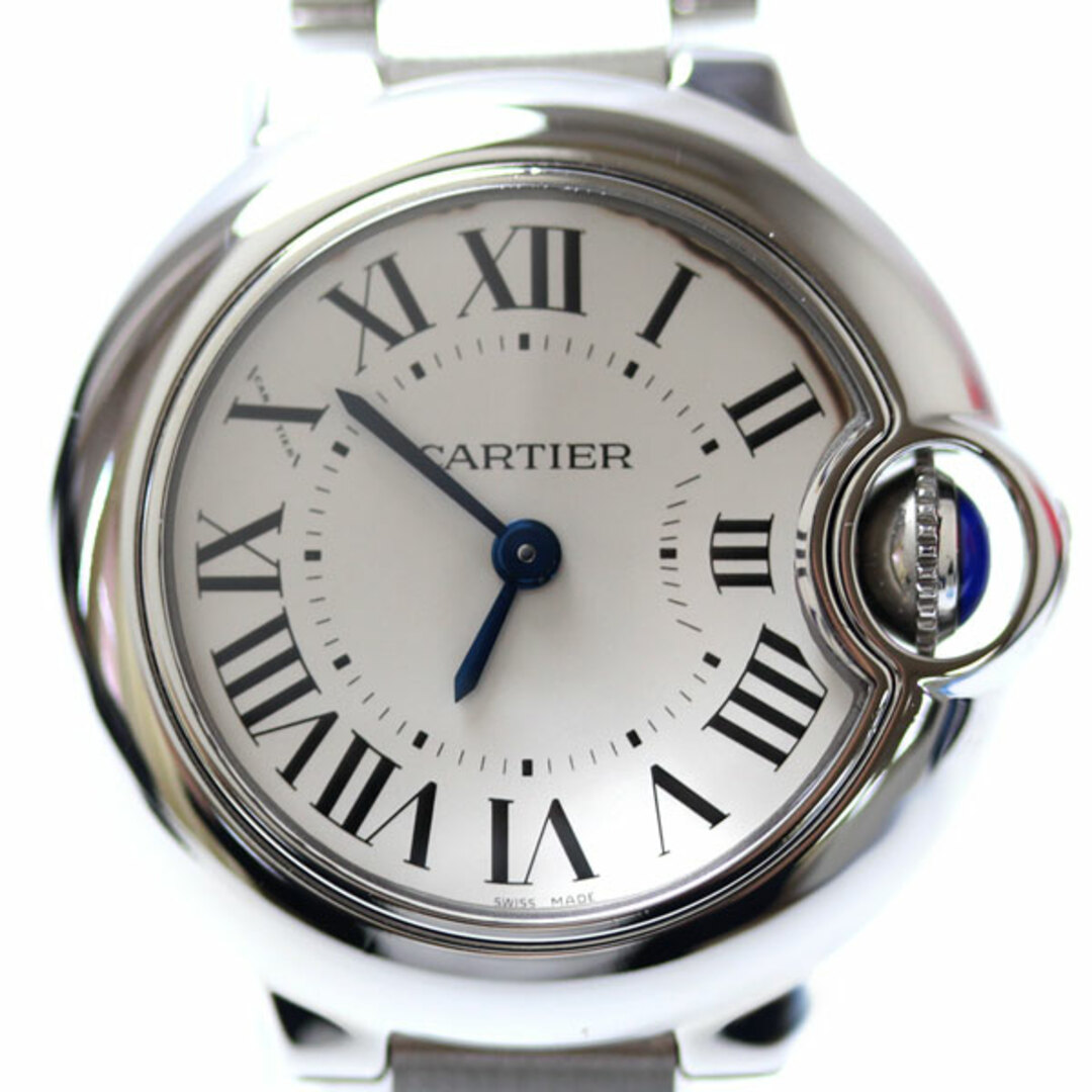 CARTIER カルティエ バロン ブルーSM 腕時計 電池式 W69010Z4 レディース