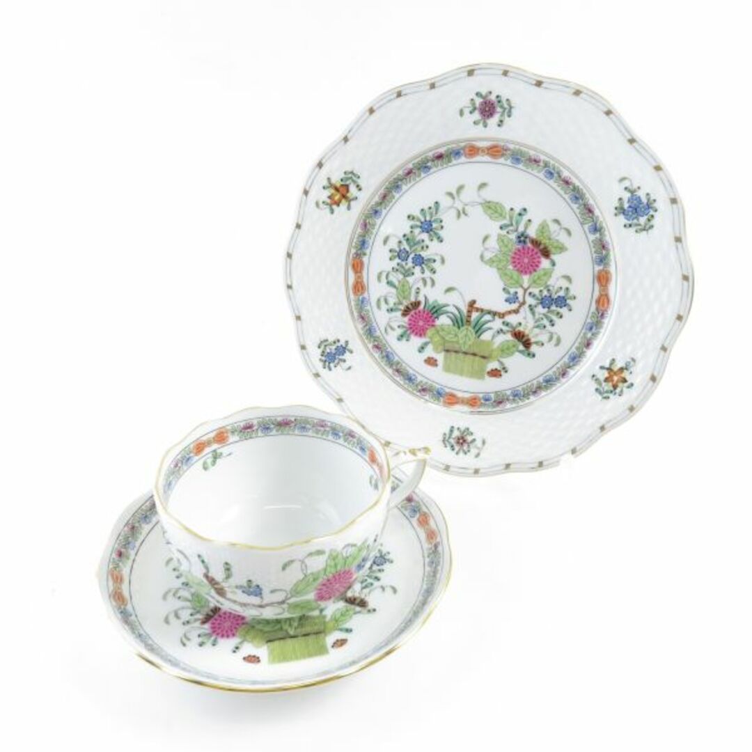美品 Herend ヘレンド インドの華 多彩色 FD 724/517 ティーカップ