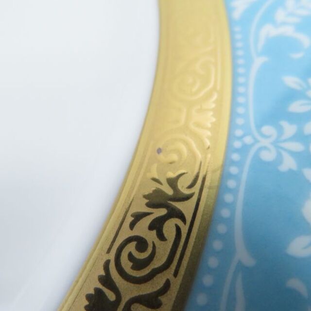 Noritake(ノリタケ)の未使用 Noritake ノリタケ ジョージアンターコイズ 中皿 6枚 セット 24cmプレート レア 希少 SC6251K  インテリア/住まい/日用品のキッチン/食器(食器)の商品写真