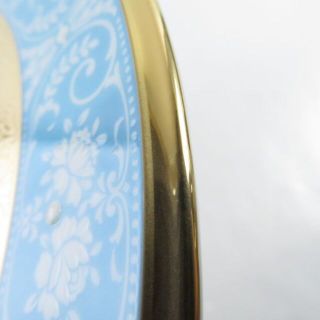 未使用 Noritake ノリタケ ジョージアンターコイズ 中皿 6枚 セット 24cmプレート レア 希少 SC6251K