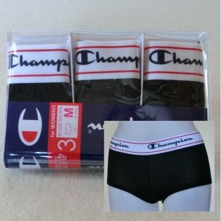 チャンピオン(Champion)のChampion 【M】 ３枚　ボクサーショーツ　黒　グレー　p0148(ショーツ)