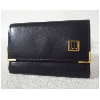 ダンヒル(Dunhill)のdunhill　ダンヒル　レザー　ブラック　黒　６連　キーケース　ヴィンテージ(キーケース)