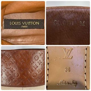 LOUIS VUITTON - ルイヴィトン ロングブーツ キャンバス&レザー