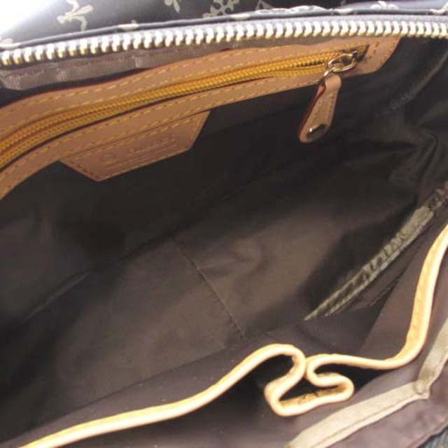 Russet(ラシット)のラシット 2way ハンドバッグ ショルダー ナイロン ロゴ 総柄 カーキ系 鞄 レディースのバッグ(ハンドバッグ)の商品写真