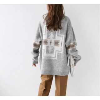Ameri VINTAGE - ameri FLUFFY LOOSE KNIT TOPの通販 by m's shop