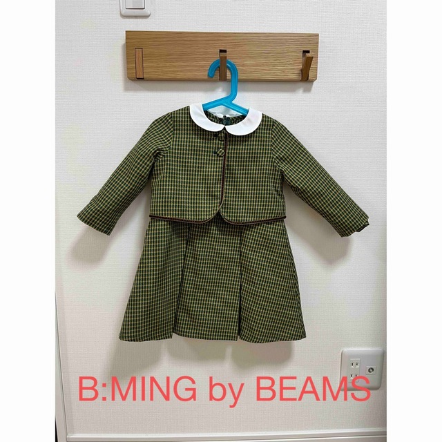 B:MING LIFE STORE by BEAMS(ビーミング ライフストア バイ ビームス)の【美品】B:MING by BEAMS  フォーマルワンピ＆ボレロ100cm キッズ/ベビー/マタニティのキッズ服女の子用(90cm~)(ドレス/フォーマル)の商品写真