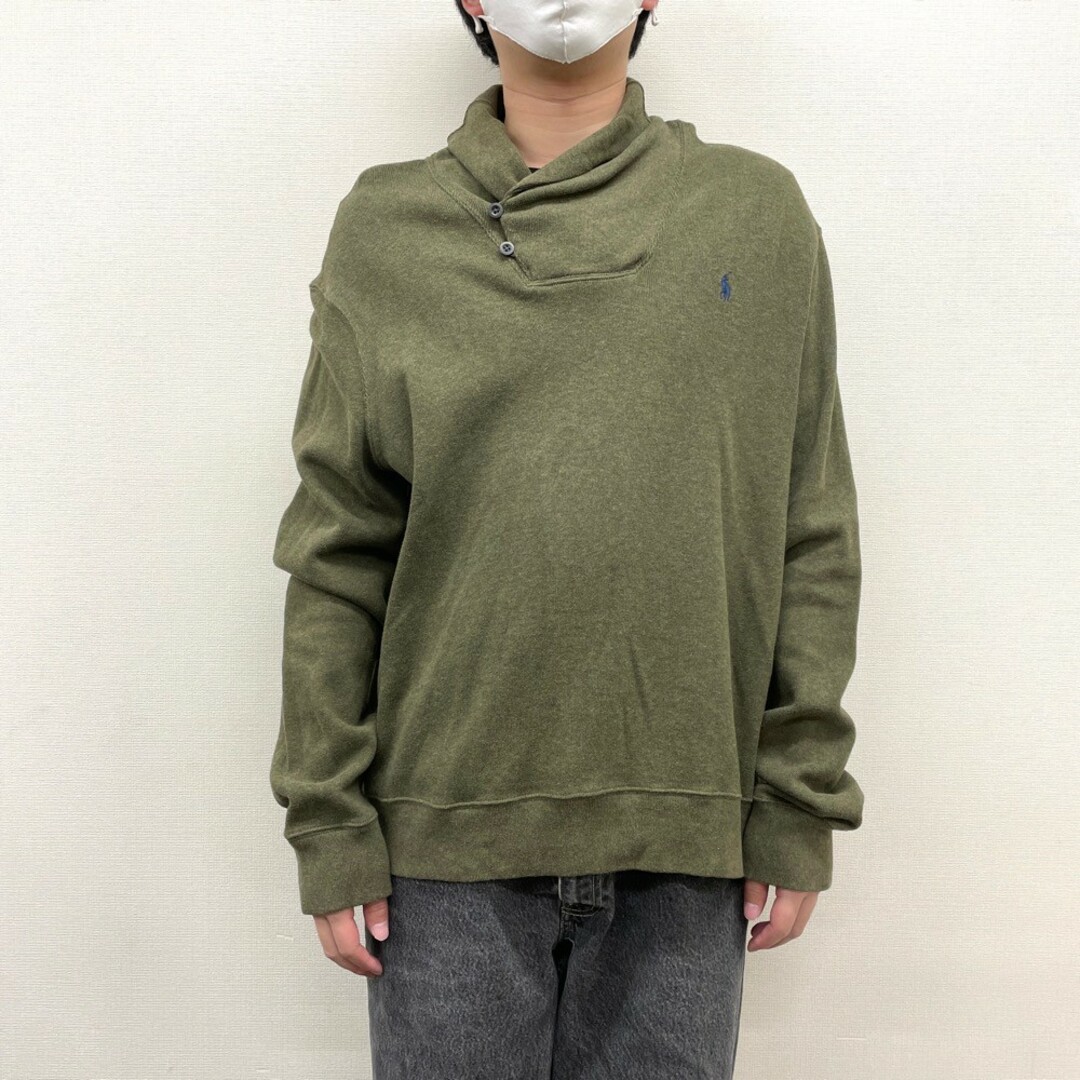 ポロ ラルフローレン ショールカラー ポニー刺繍 コットンニット S