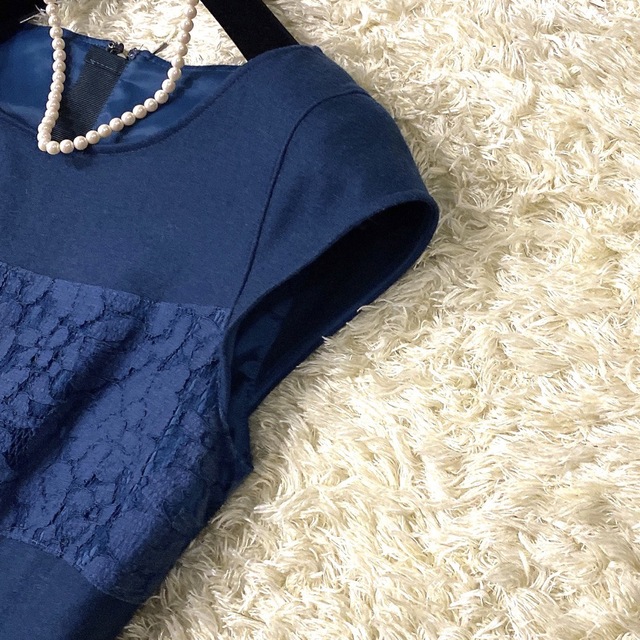 極美品】アナイ レースワンピース フレンチスリーブ 美シルエット