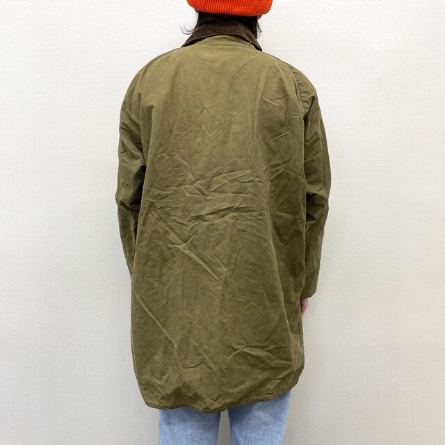 Barbour(バーブァー)の【中古】 88's バブアー Barbour ゲームフェア GAMEFAIR オイルドジャケット サイズ：C42 オリーブ系 MADE IN ENGLAND 古着 中古 mellow メンズのジャケット/アウター(その他)の商品写真