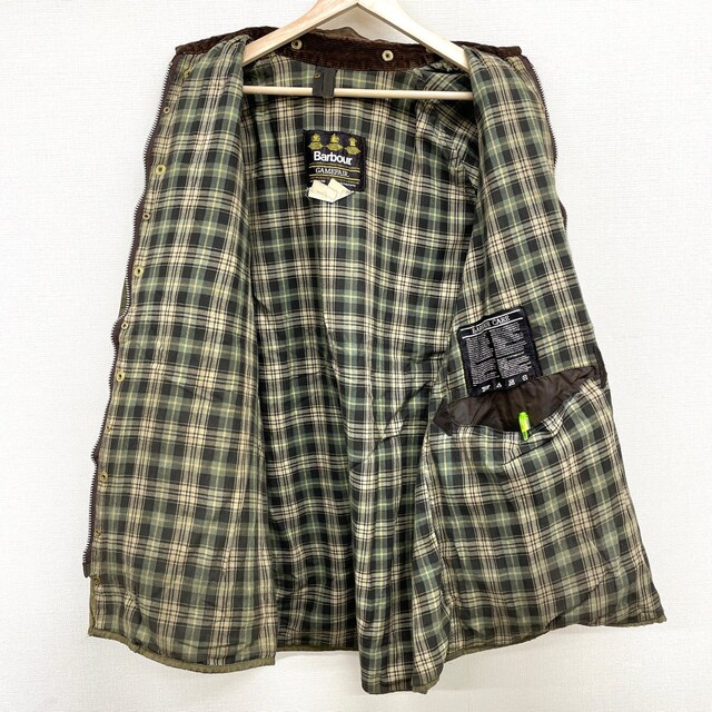 Barbour(バーブァー)の【中古】 88's バブアー Barbour ゲームフェア GAMEFAIR オイルドジャケット サイズ：C42 オリーブ系 MADE IN ENGLAND 古着 中古 mellow メンズのジャケット/アウター(その他)の商品写真