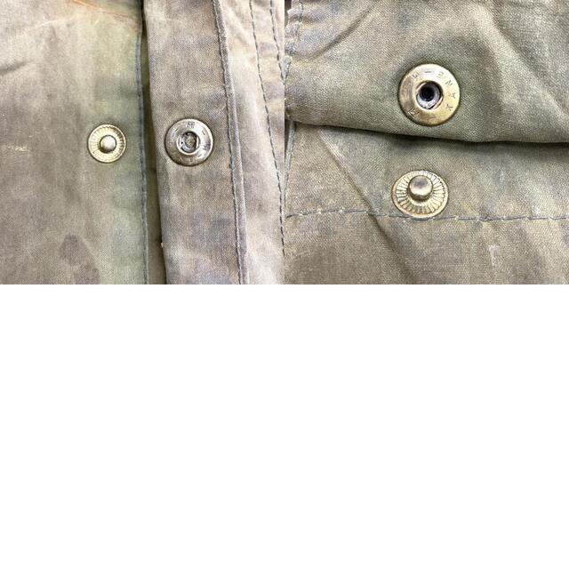 Barbour(バーブァー)の【中古】 88's バブアー Barbour ゲームフェア GAMEFAIR オイルドジャケット サイズ：C42 オリーブ系 MADE IN ENGLAND 古着 中古 mellow メンズのジャケット/アウター(その他)の商品写真