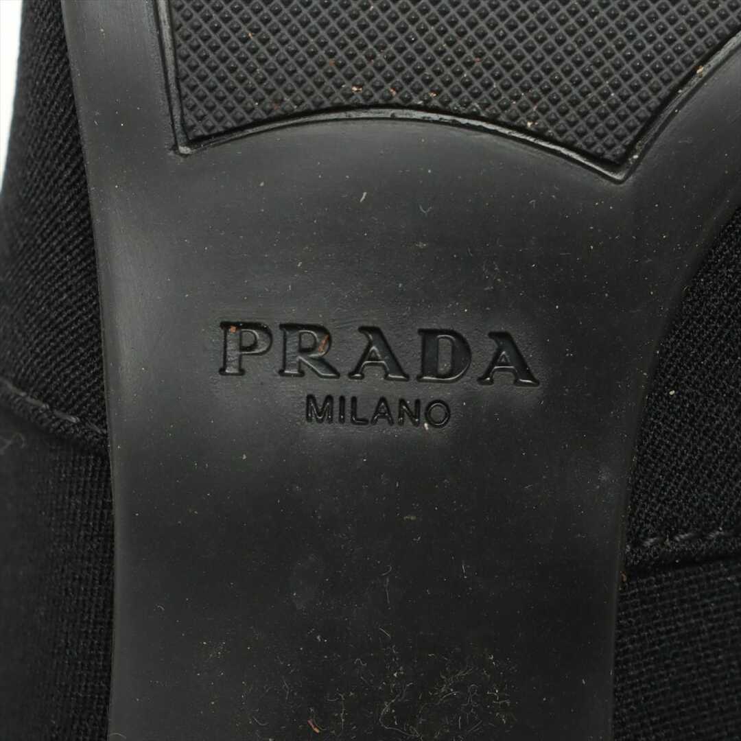 プラダ  ファブリック 35 1/2 ブラック レディース ブーツ 8