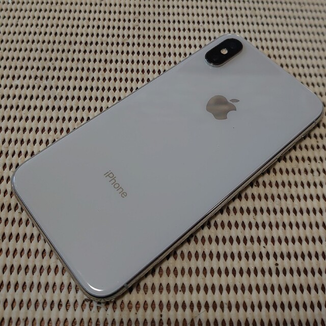 完動品SIMフリー美品iPhoneX本体256GBシルバー-