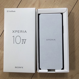 ソニー(SONY)の新品未使用 Xperia 10 IV  ブラック　Softbank(スマートフォン本体)