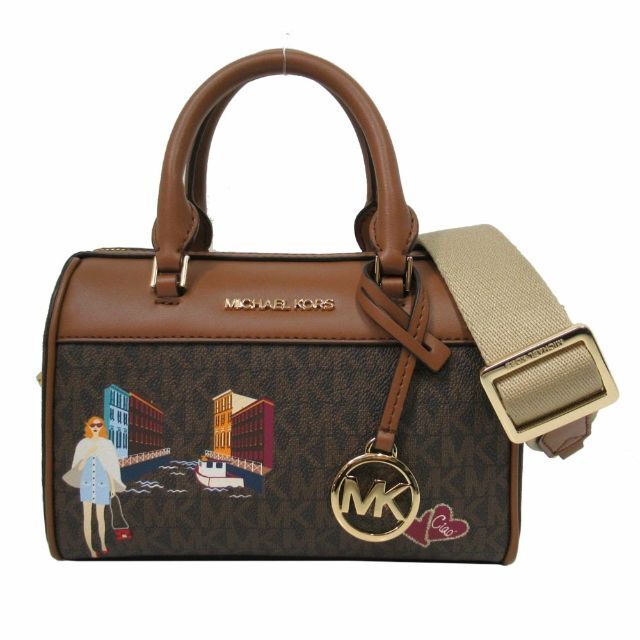 Michael Kors(マイケルコース)の【新品】マイケルコース ミニボストン 35F2G5CC0B PVC 2WAY レディースのバッグ(ハンドバッグ)の商品写真