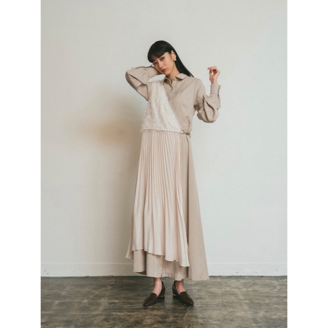 ベストHdxuly Vest Layered Shirt Dress