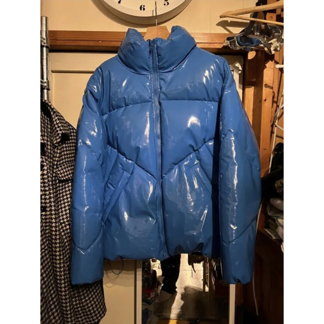 ZARA WATER REPELLENTｼｬｲﾆｰ光沢ﾊﾟﾌｼﾞｬｹｯﾄ