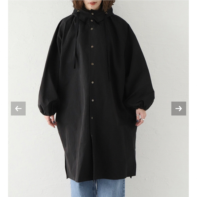 luxe コットンナイロンタンブラーcoat☆ブラック☆新品 特別価格 www